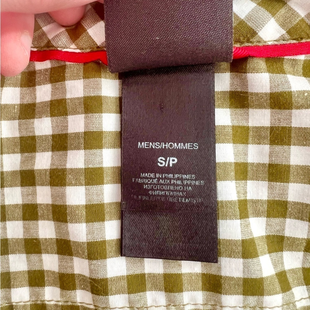 The North Face Men's Green Checkered Shirt Button Down Size Small - Picture 8 of 10
